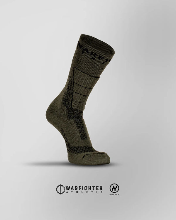 Warfighter Athletic Merino Mission Sock - Olive