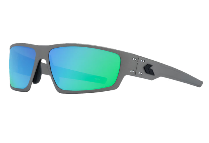 A pair of black GATORZ Warhawk OPz sunglasses with a wraparound frame and extended lenses.