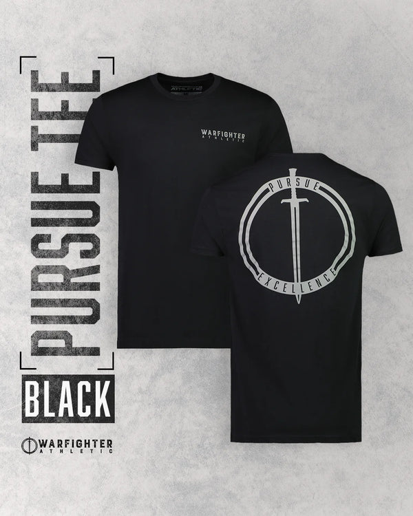 Warfighter Athletic Pursue Tee - Black